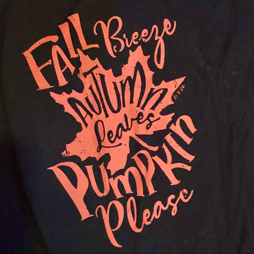 Fall Love women’s tee shirt, Fall Breeze, Autumn Leaves, Pumpkin Please